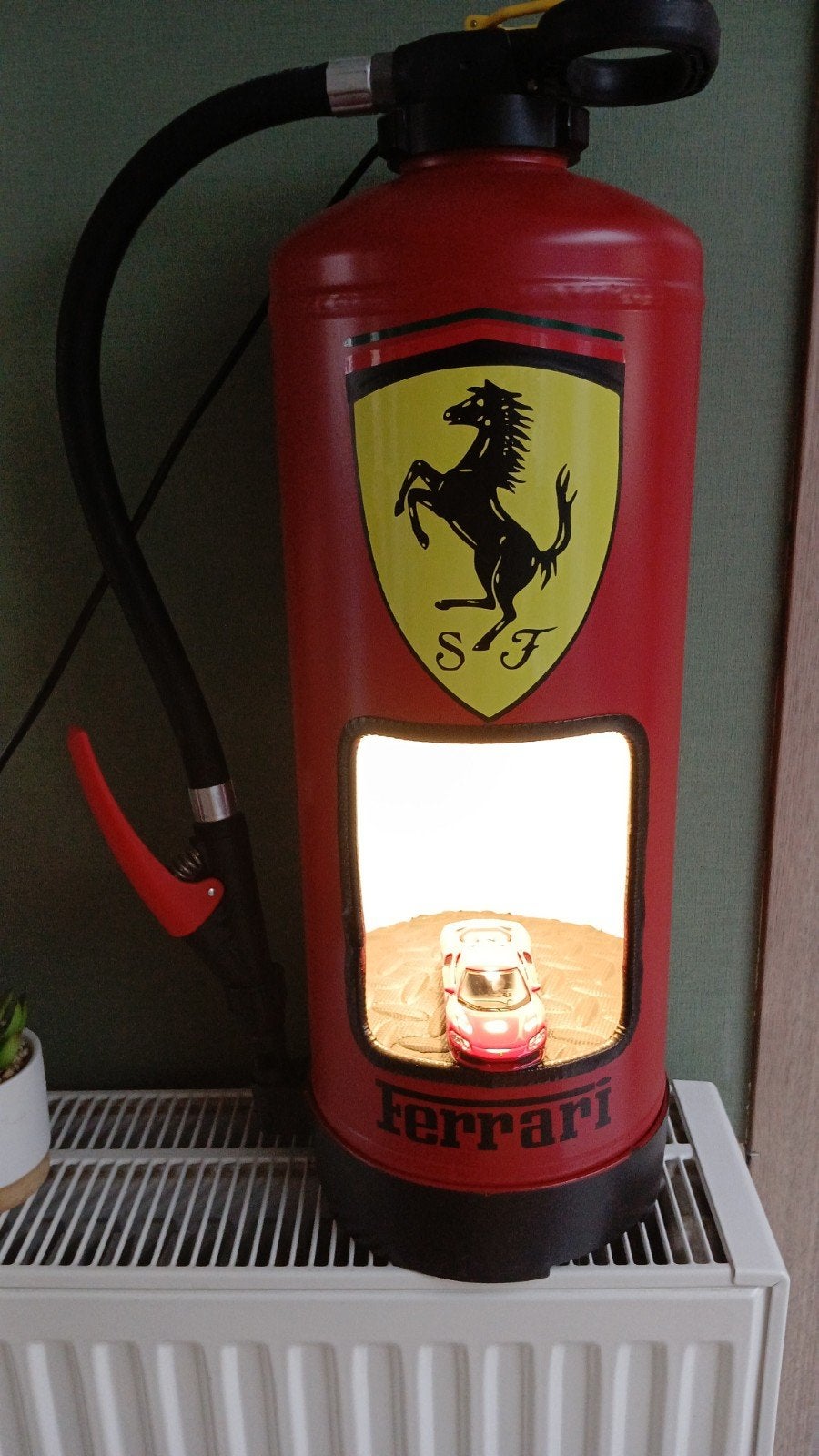 Decoratie blussers ideaal voor vaderdag, Ophalen