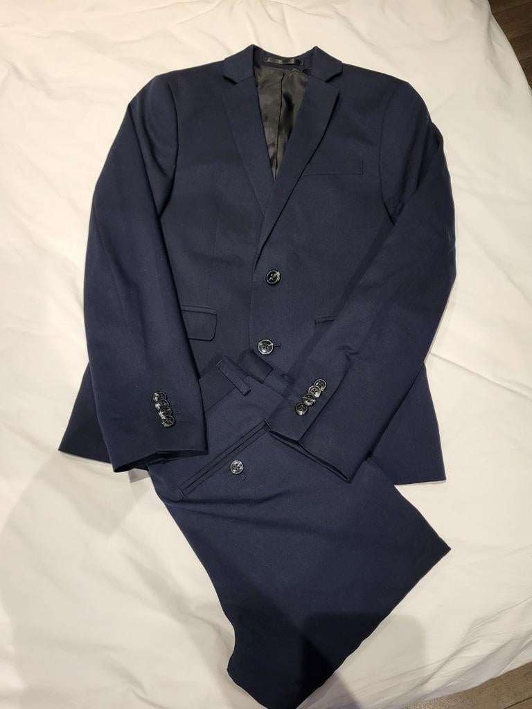 Maatpak donker blauw maat 152, 2x gedragen voor Vormselfeest, Ophalen