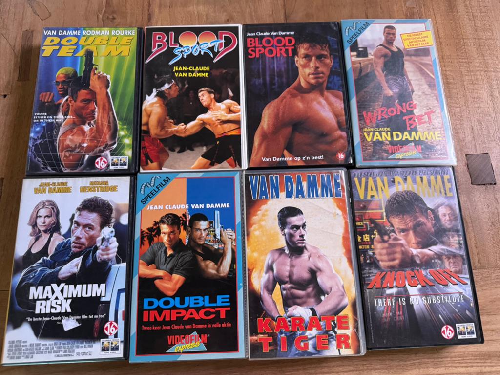 Jean-Claude Vandamme VHS Lot, Ophalen of Verzenden, Gebruikt