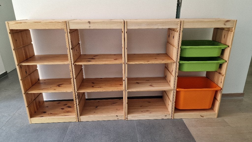4 IKEA TROFAST grenen meubelen — Samen of apart te koop, Huis en Inrichting, Ophalen, Gebruikt