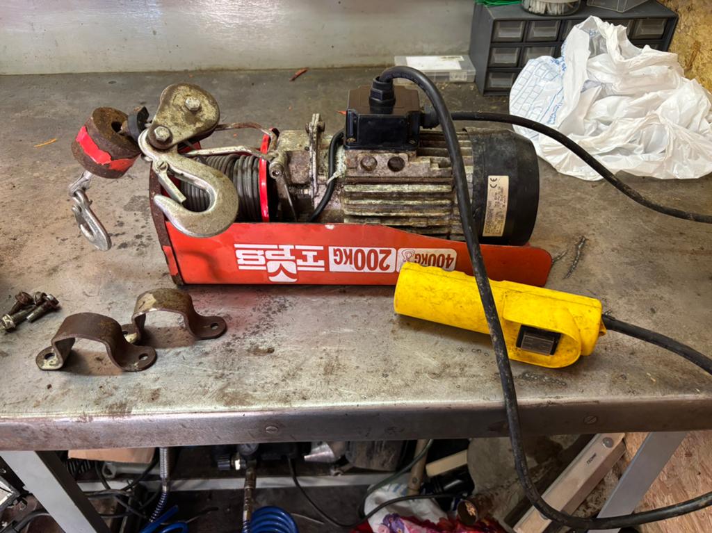 Elektronische lier, Bricolage & Construction, Treuils et Palans, Enlèvement, Utilisé, Électrique