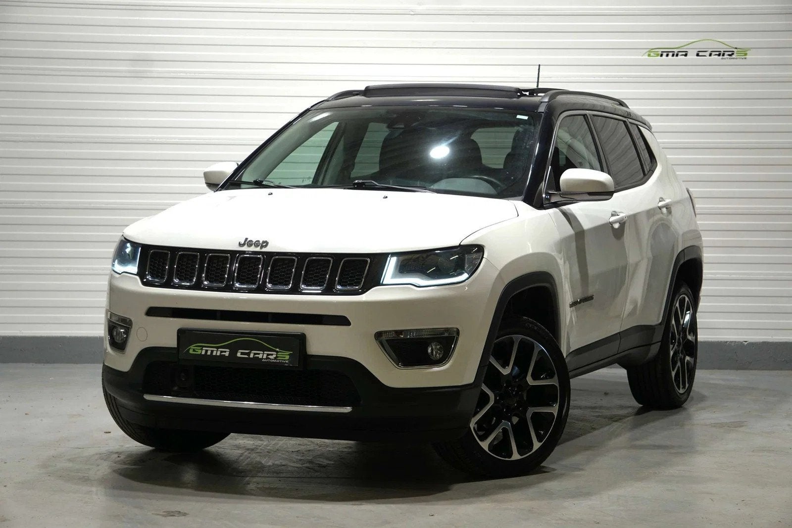Jeep Compass Compass 1.4 Turbo 4x4 Limited Aut-Nav-Leder-PDC, Auto's, Jeep, Automaat, Gebruikt, 4 cilinders, Wit