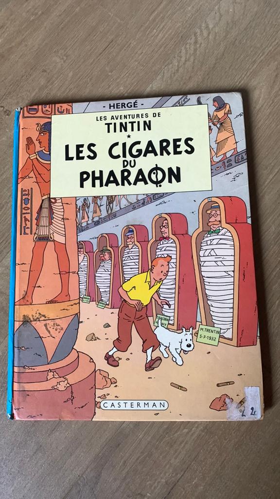 Tintin - Les cigares du pharaon, Boeken, Ophalen of Verzenden, Gelezen, Cartoons