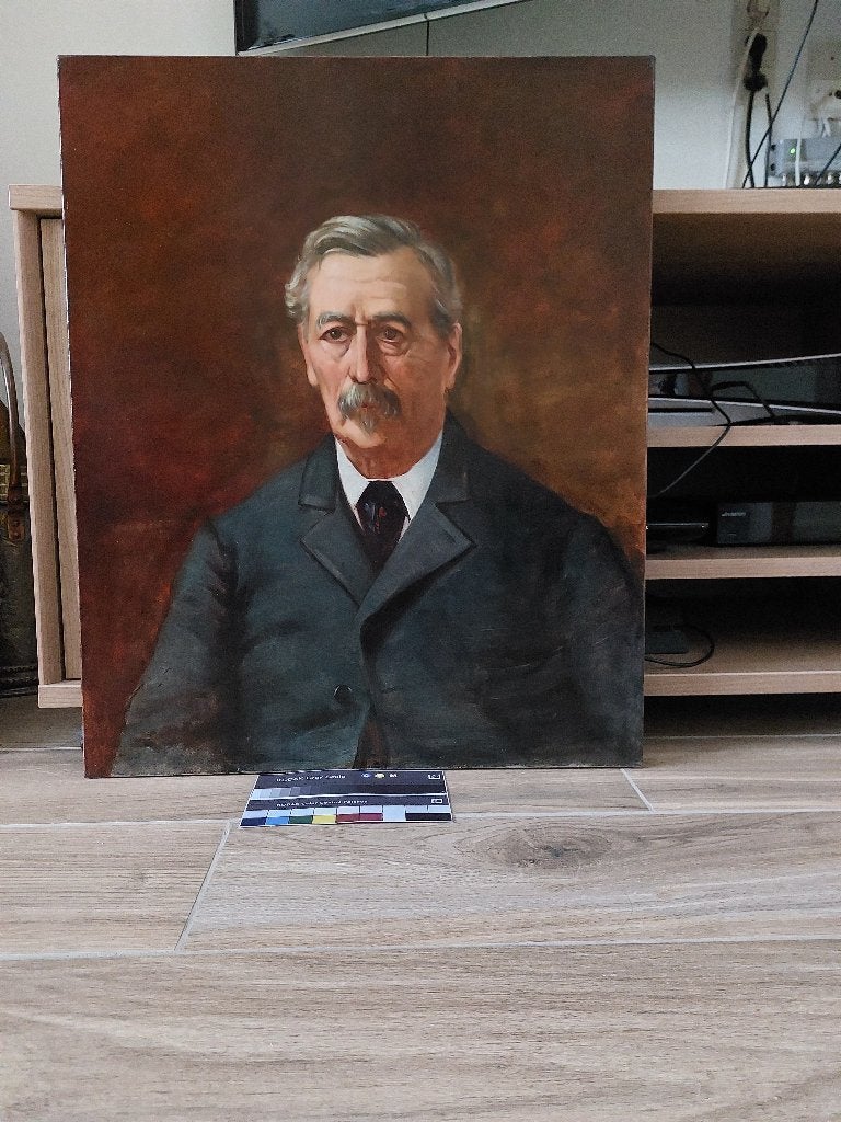 Portrait d'un homme âgé, Antiquités & Art, Portrait ou Personnes, Peinture à l'huile, Enlèvement, Toile