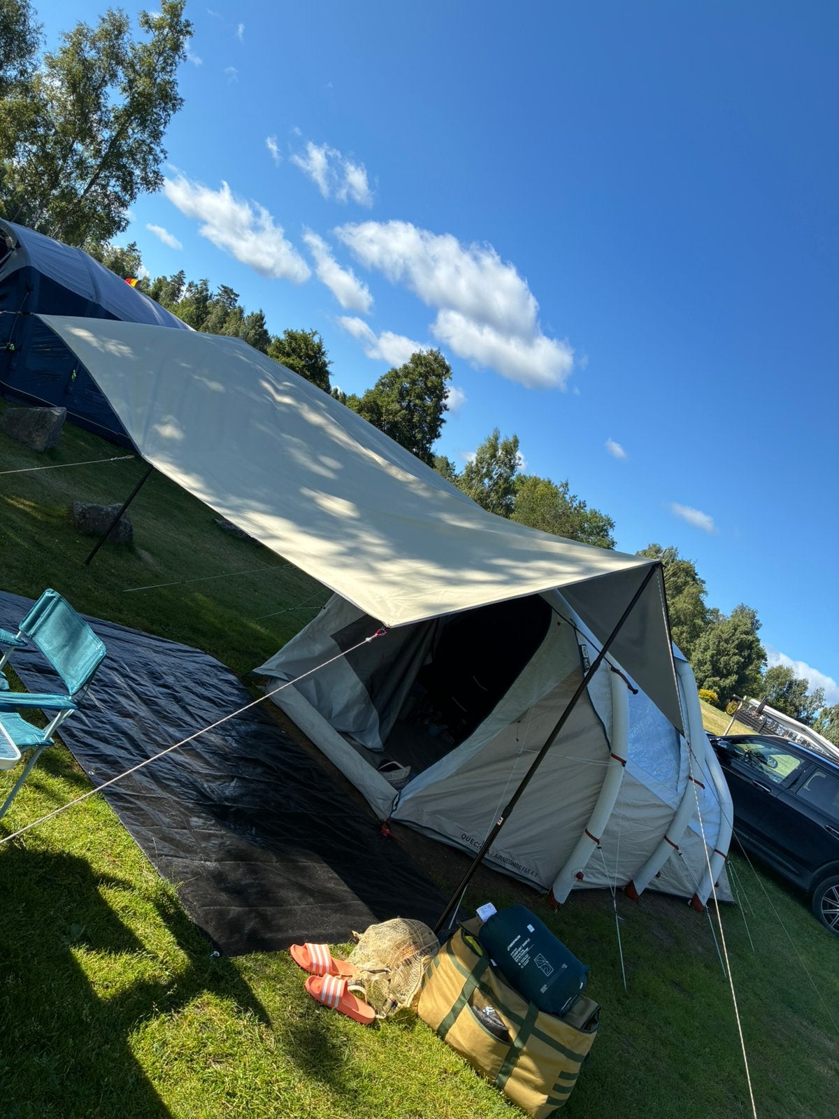 Tarp 3x4m + poles en accesoires, Ophalen, Zo goed als nieuw