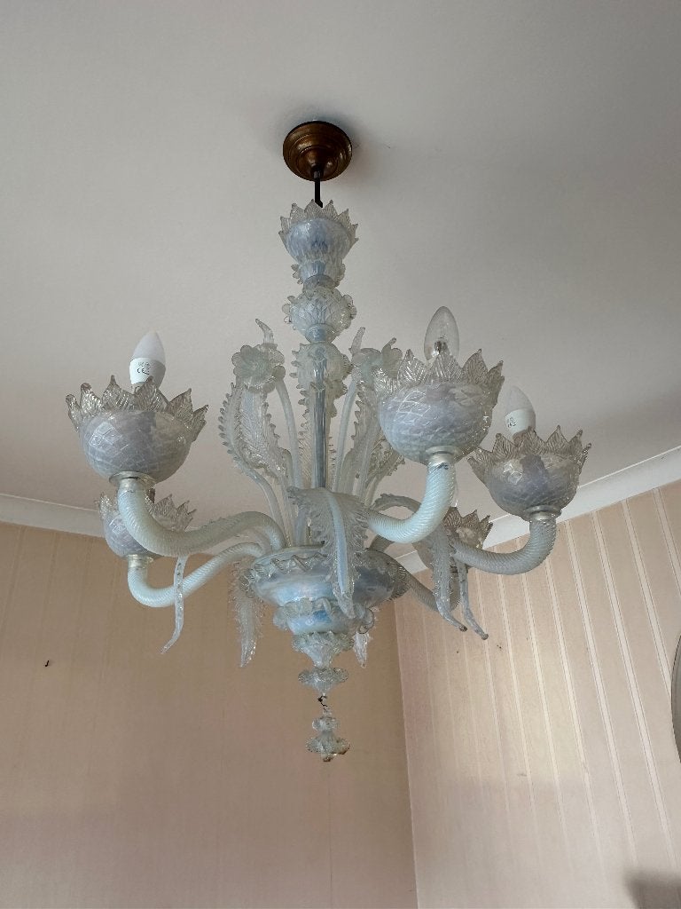 Luster kroonluchter Murano glas, Ophalen, Gebruikt, Glas