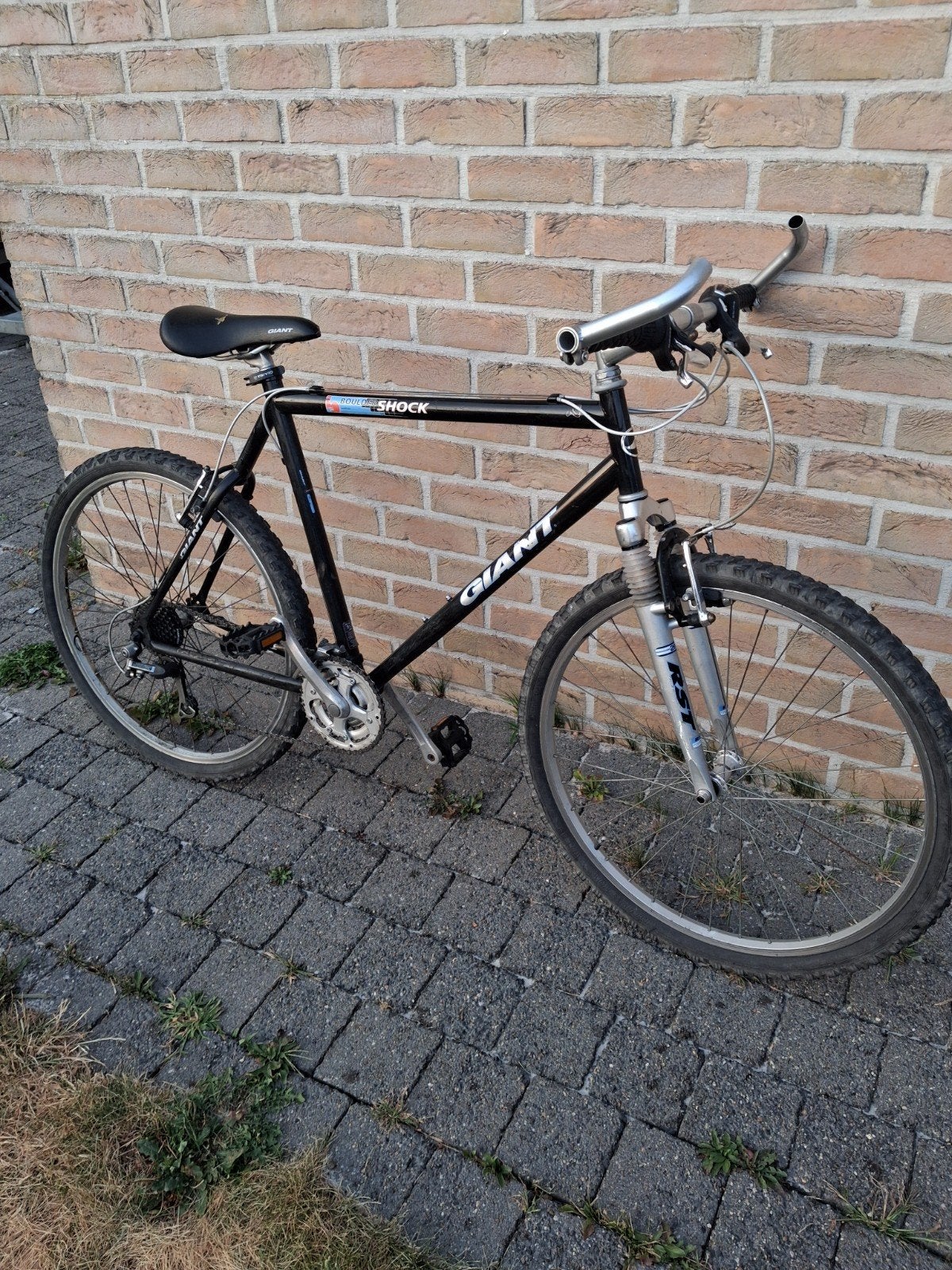 zwarte retro Giant fiets, Fietsen en Brommers, Ophalen, 57 cm of meer, Hardtail, Giant