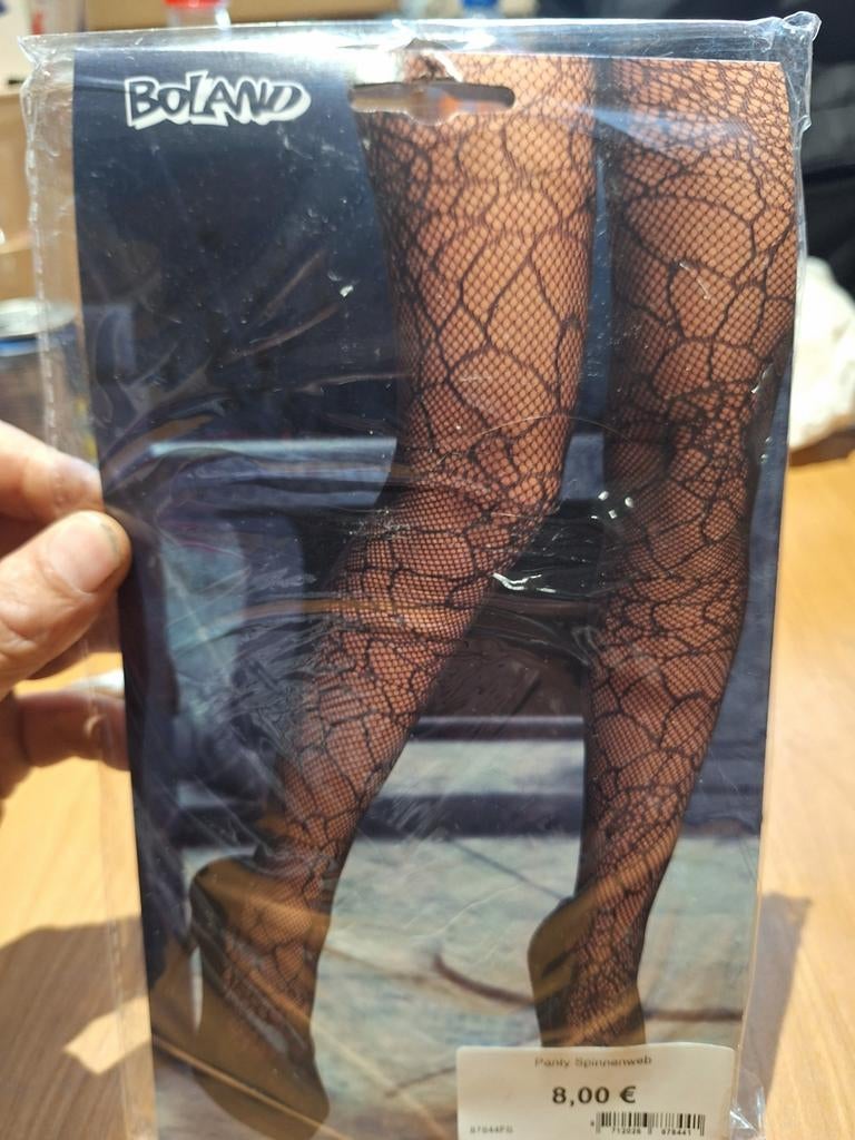 Spinnenweb panty,one size,, Boland, Zwart, Nieuw, Overige maten