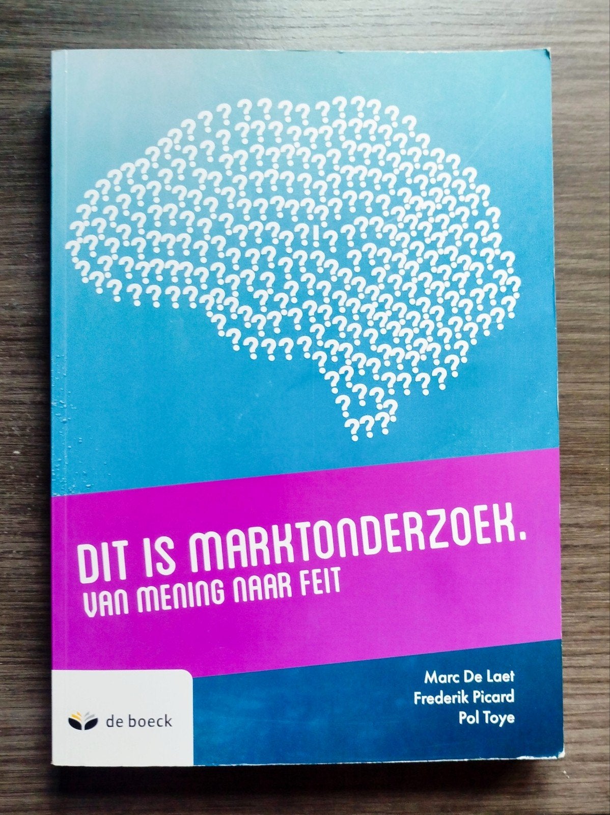 Dit is marktonderzoek. Van mening naar feit, Enlèvement ou Envoi, Néerlandais