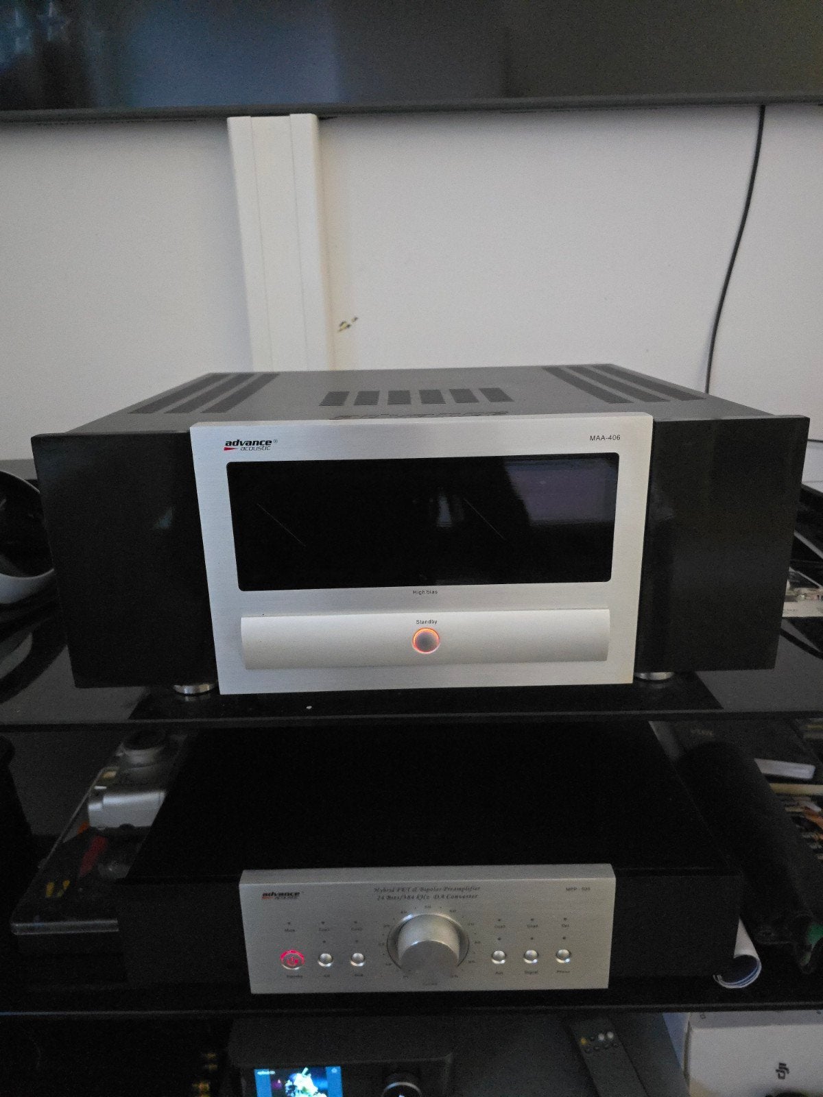 High-End Advance Acoustic MPP-505 + MAA-406 + Rotel RDD-1580, Enlèvement