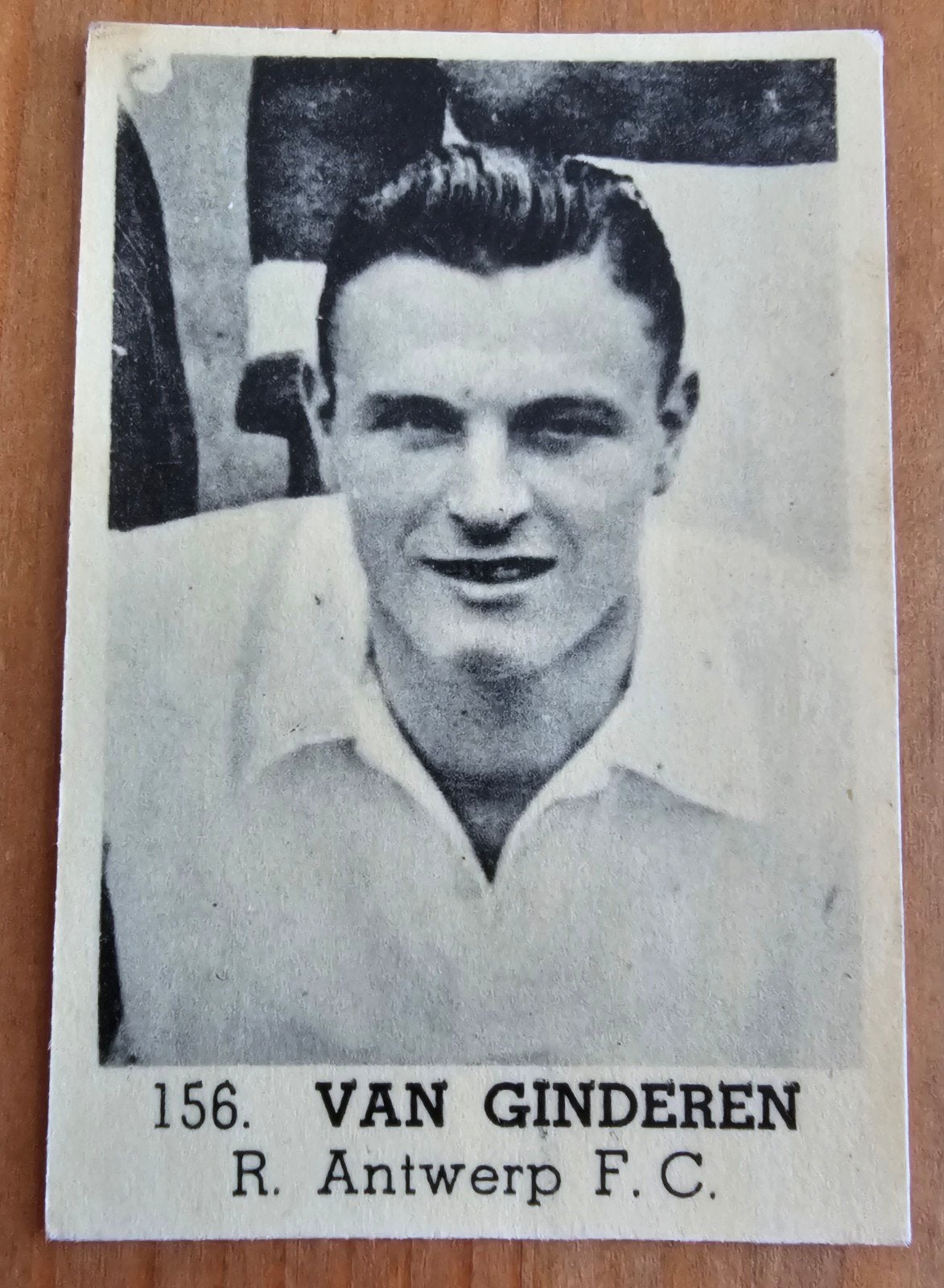 1950s Triporteur pre panini 156 Van Ginderen Antwerp Voetbal, Ophalen of Verzenden, Zo goed als nieuw, Plaatje