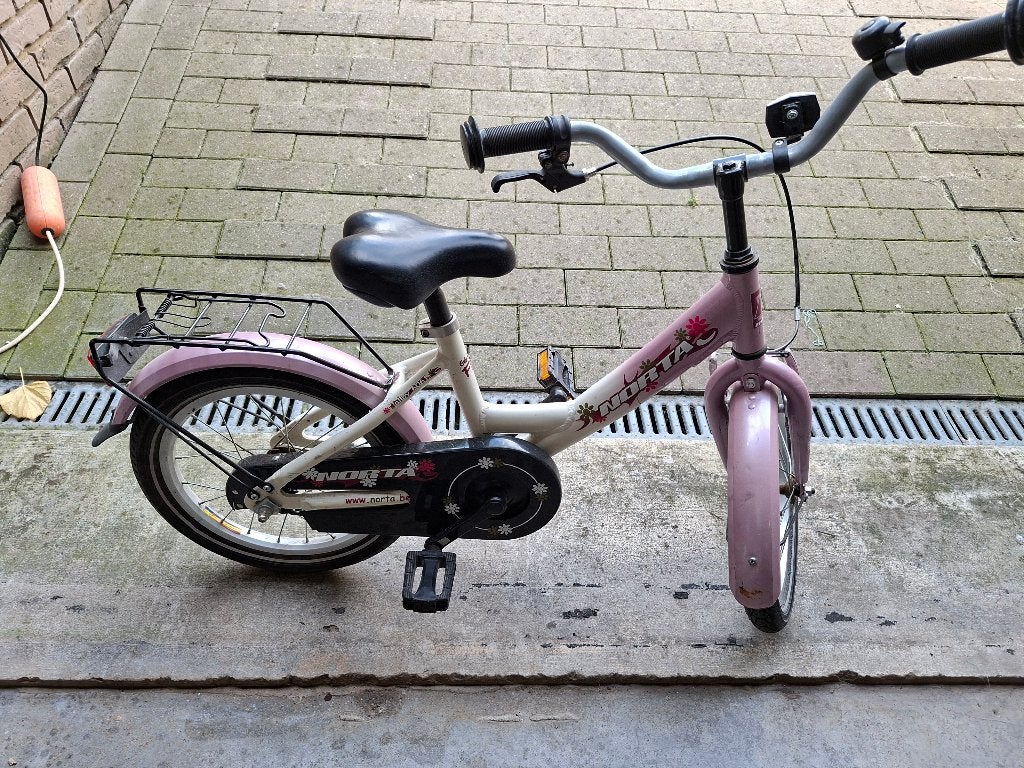 Meisjesfiets 16 inch, Fietsen en Brommers, Ophalen, Terugtraprem, Zo goed als nieuw, 16 inch