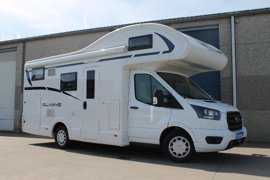 Mc Louis Glamys 220/Fietsrek/6 Pers./Veel opties! Automaat!, Siège de train, 6 à 7 mètres, Ford, Diesel