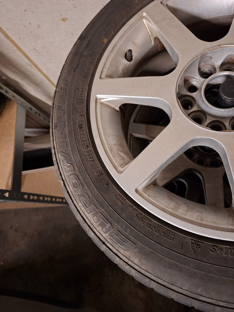 4x winterbanden met velg, Autos : Pièces & Accessoires, Pneus et Jantes, Pneus hiver, Véhicule de tourisme, 17 pouces