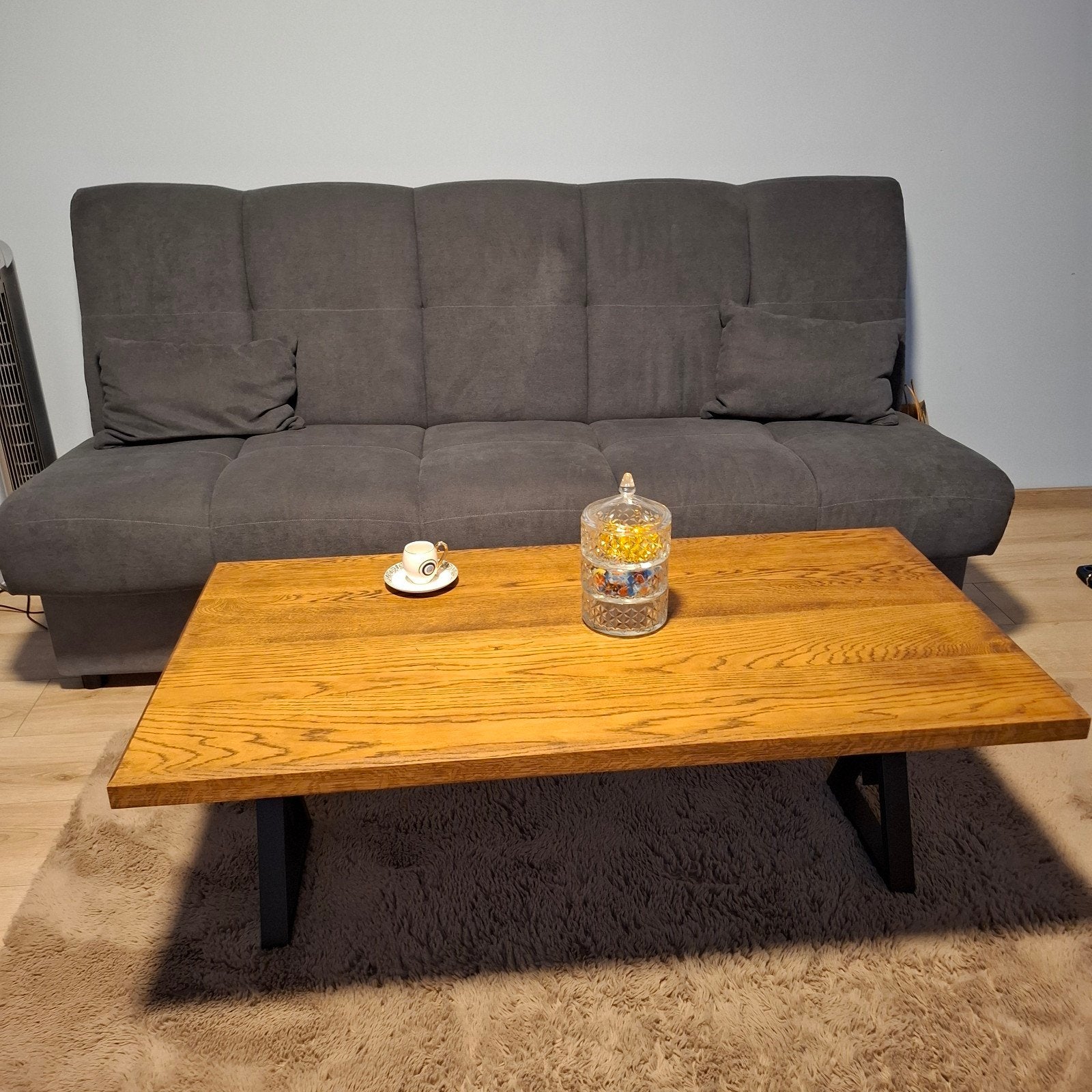 Splinterniuwe massieve eiken salontafel, Ophalen
