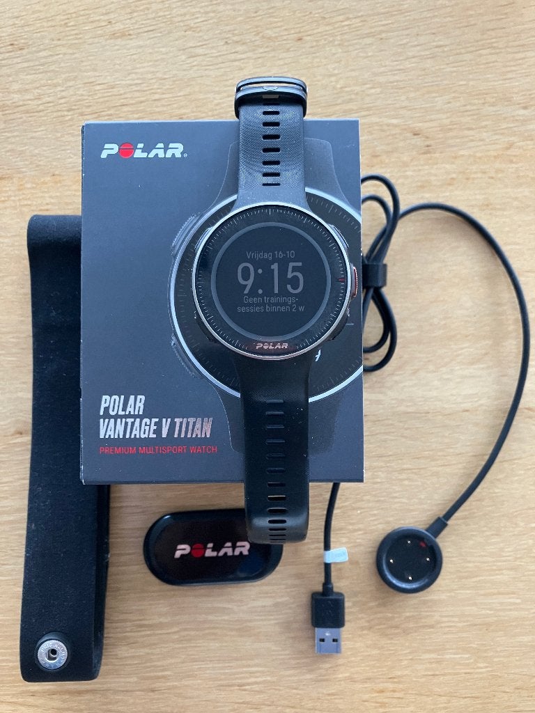 Cardiofréquencemètre Polar Vantage V Titan + Polar H10, Enlèvement ou Envoi, Utilisé, Battement de coeur, Polar