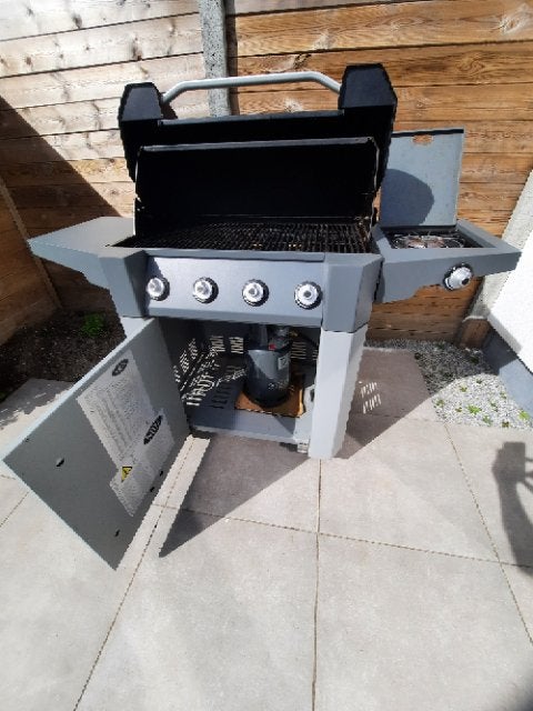 gas bbq, Ophalen, Gebruikt