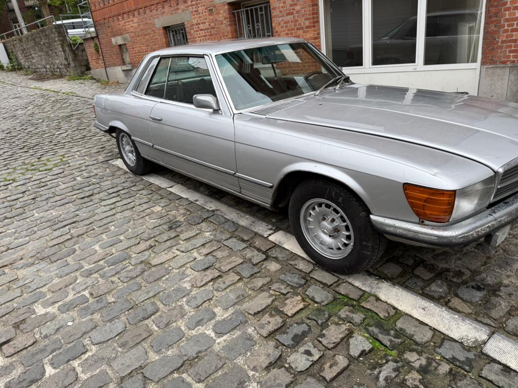 Mercedes slc 280 boîte automatique, Autos, Argent ou Gris, Achat, Toit ouvrant, Bleu