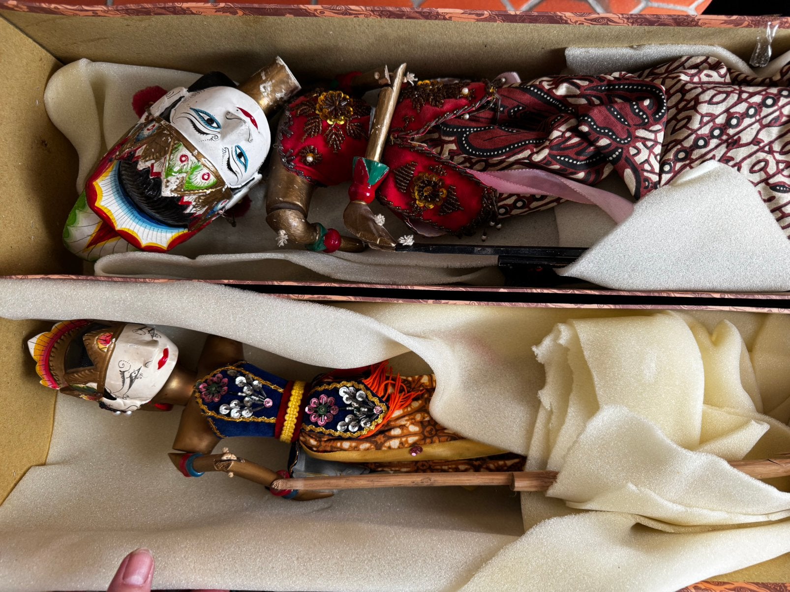 Indonesische poppen, Antiek en Kunst, Indonesië, Ophalen, Pop