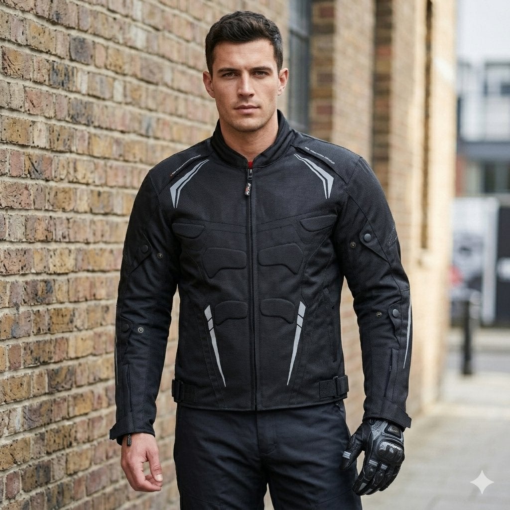veste de Moto textile cordura 600D neuf CE protecteurs, Envoi, Neuf, avec ticket, Manteau | tissu