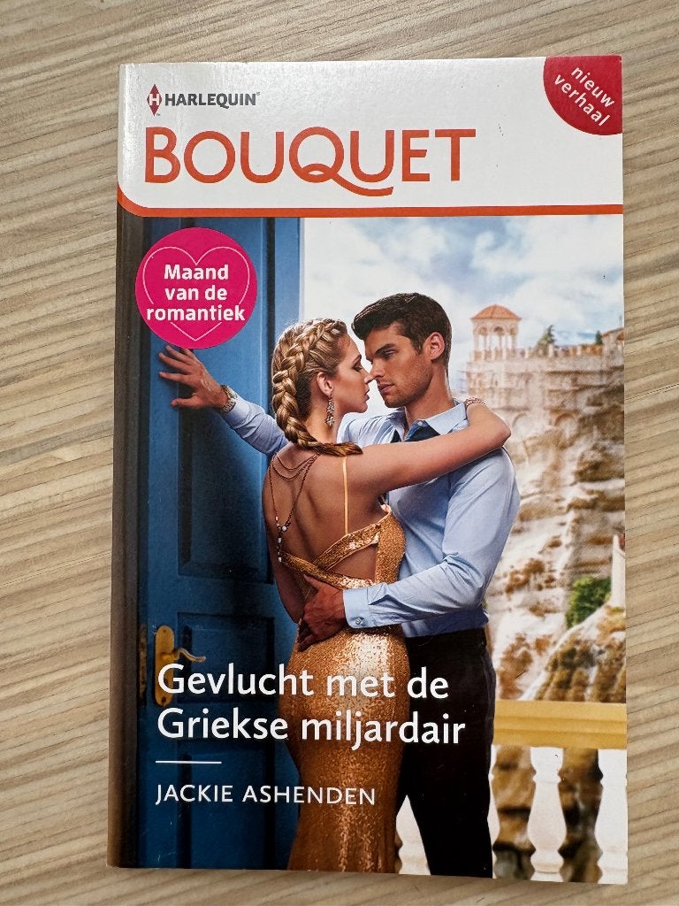 Harlequin Bouquet Gevlucht met de Griekse m. Jackie Ashenden, Gelezen, België, Jackie Ashenden, Ophalen of Verzenden