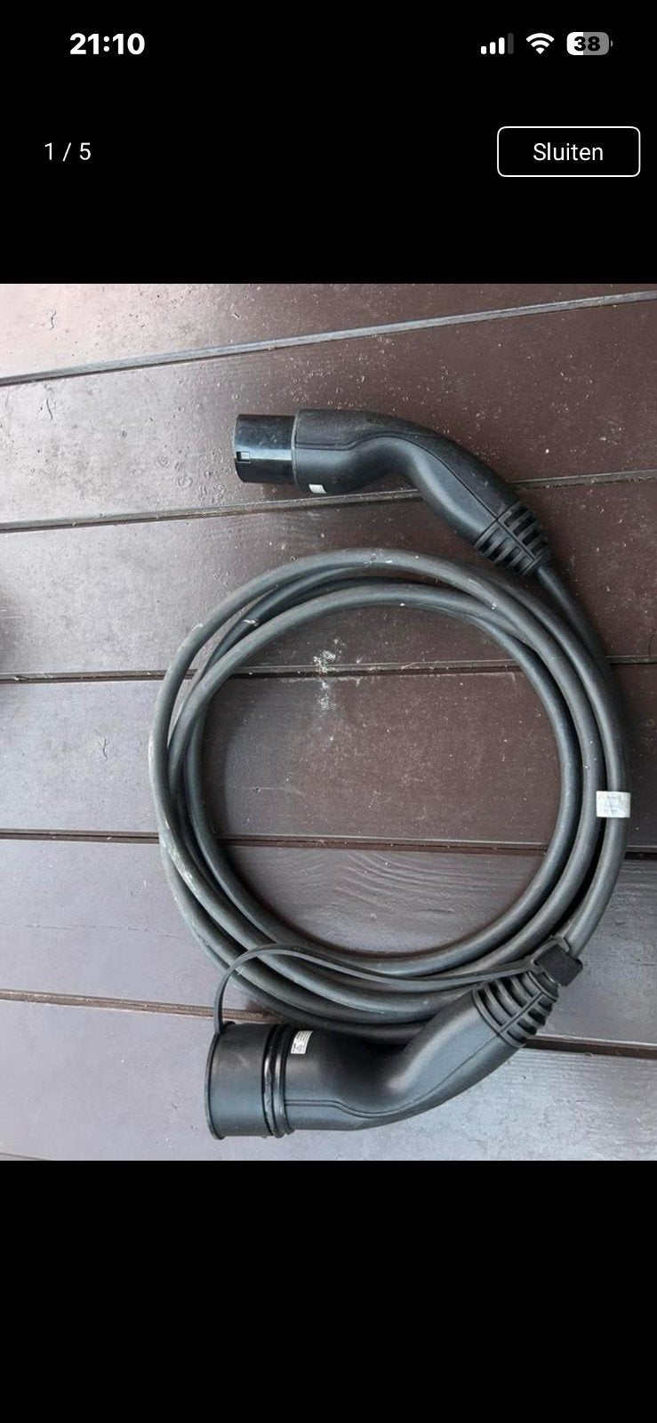 oplaadkabel auto - vaste prijs, Autos : Divers, Bornes de recharge, Enlèvement, Utilisé, Câble de charge