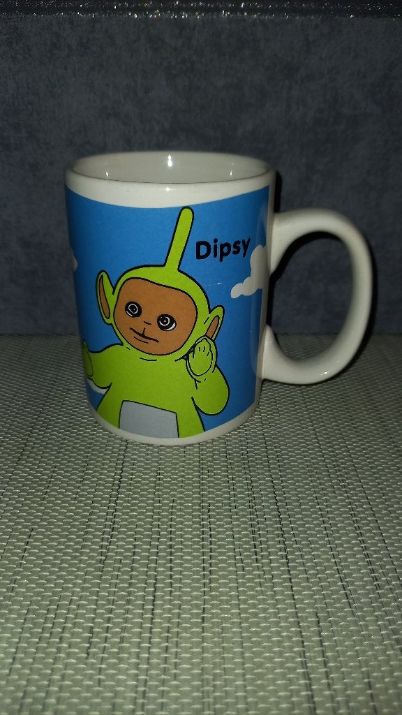 Dipsy de groene Teletubbie mok, Verzamelen, Ophalen of Verzenden, Gebruikt