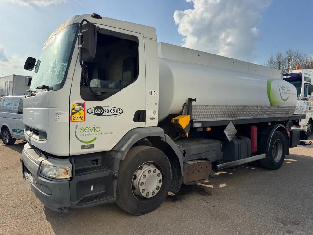 Renault Premium 270 *FUELTANKER-CITERNE PETROLIER*, Auto's, Achterwielaandrijving, Renault, Wit, Bedrijf