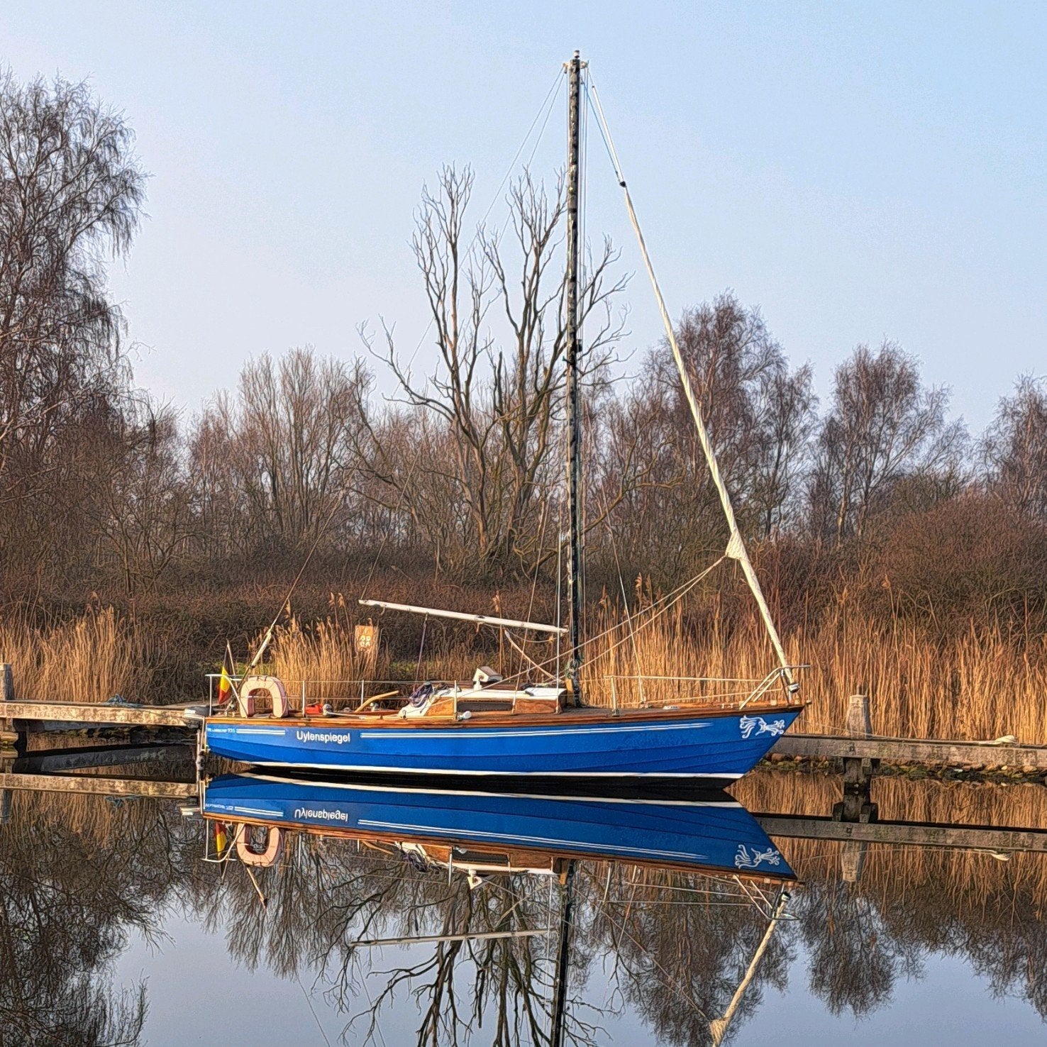 Waarschip 7.25 pont en teck prêt à naviguer place au port, Sports nautiques & Bateaux, Waarschip, 1.00 - 1.50 mètres, Comme neuf