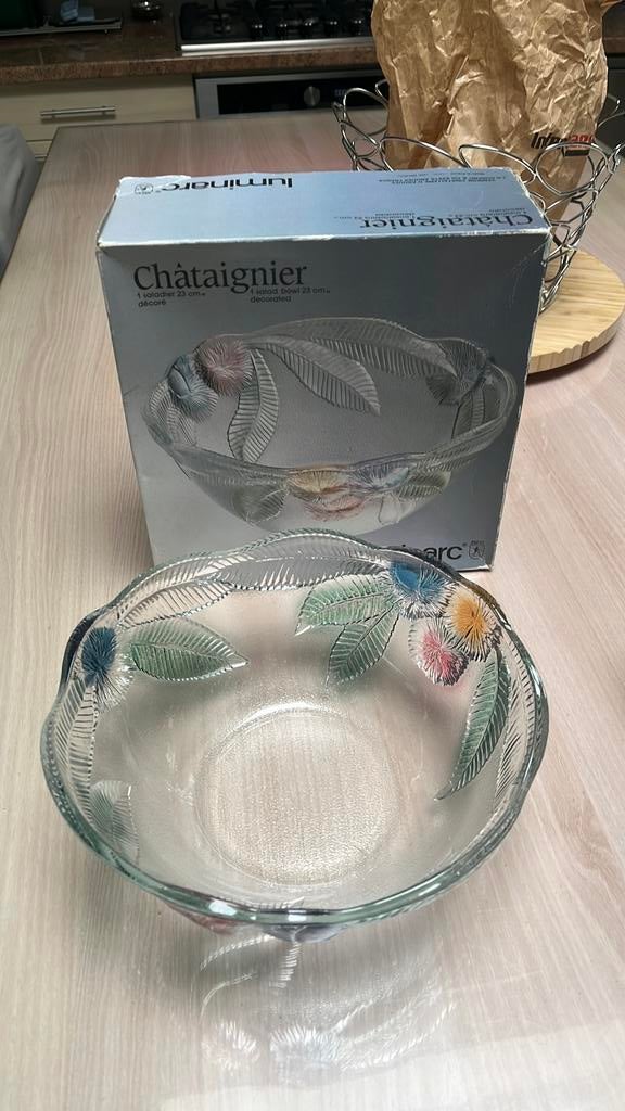 Saladier en cristal d’arques, Enlèvement, Comme neuf