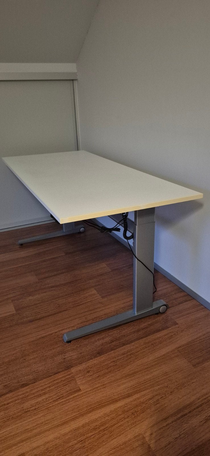 zit sta bureau lengte blad 180 m diepte 80, Ophalen, 180 cm, In hoogte verstelbaar, Zo goed als nieuw
