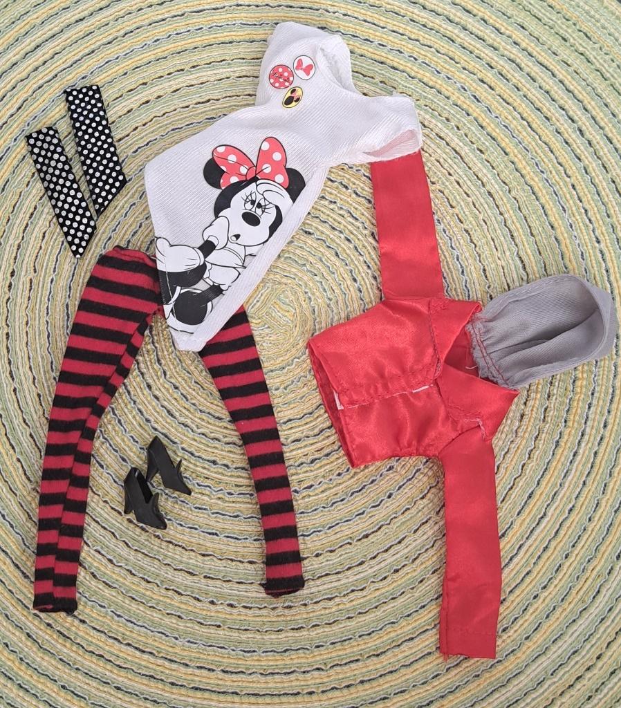 Disney - Minnie Mouse outfit voor Barbie/tienerpoppen, Kinderen en Baby's, Ophalen of Verzenden, Gebruikt, Barbie