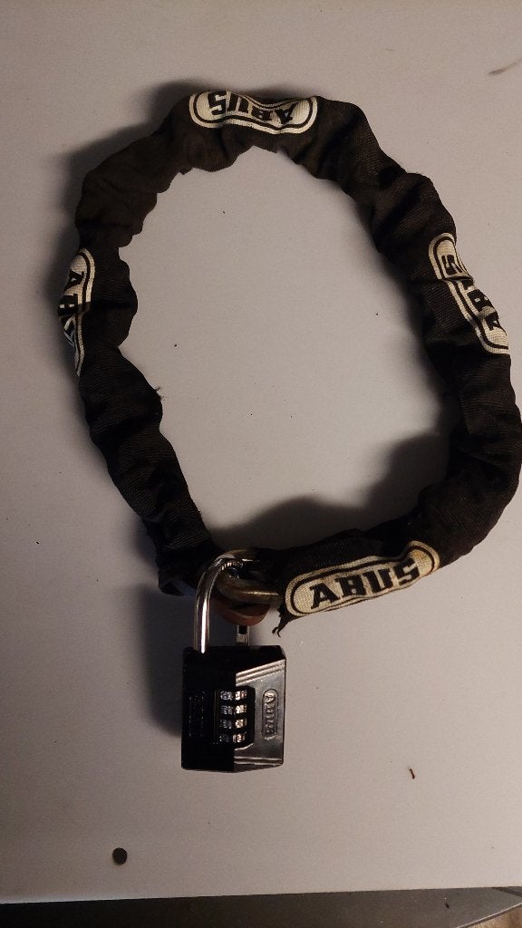 ABUS Ketting + Cijferslot | Nieuwstaat |Fiets/E-bike/Scooter, Motoren, Accessoires | Sloten, Ophalen of Verzenden, Nieuw