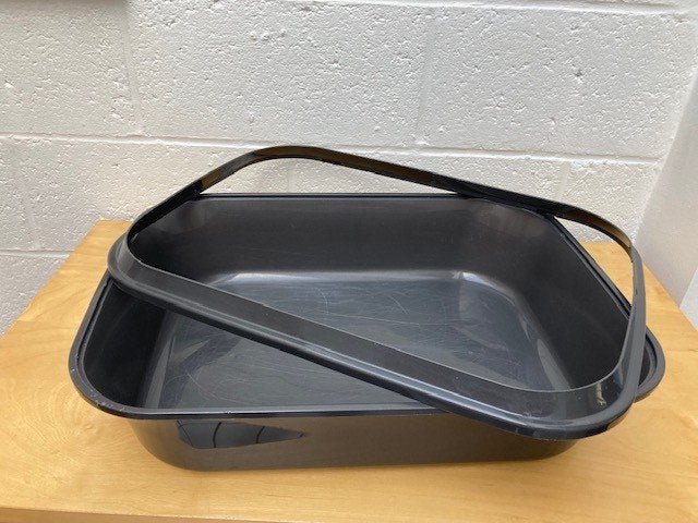 Grote donkergrijze kattenbak, Ophalen of Verzenden, Gebruikt, Open
