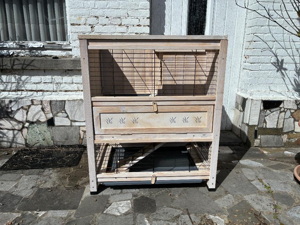 Konijnen hok, Dieren en Toebehoren, Ophalen, Konijn, 60 tot 90 cm, Zo goed als nieuw