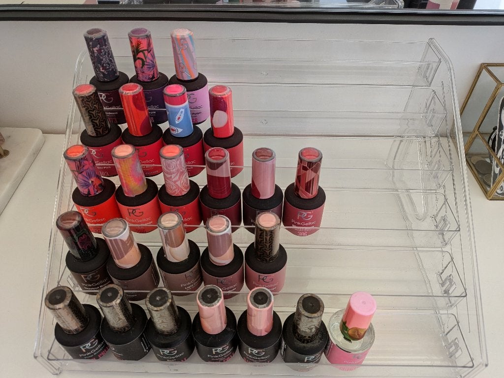 Pink Gellac Set met 18 kleuren, Handtassen en Accessoires, Ophalen, Overige kleuren, Zo goed als nieuw, Accessoires