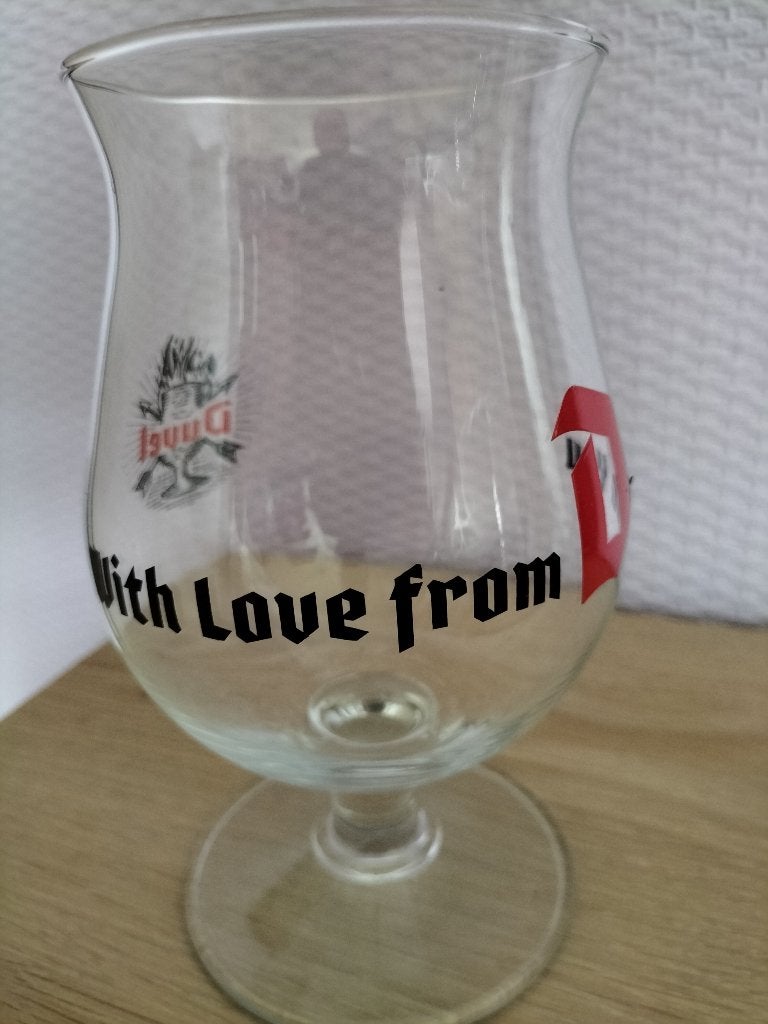 Duvelglas. With love from D to you, Ophalen of Verzenden, Nieuw, Glas of Glazen, Duvel