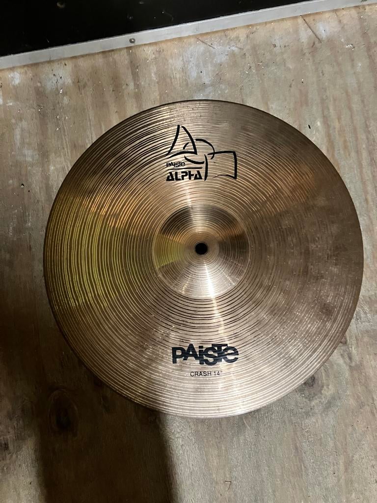 Paiste Alpha 14’ crash, Musique & Instruments, Batteries & Percussions, Enlèvement ou Envoi, Utilisé