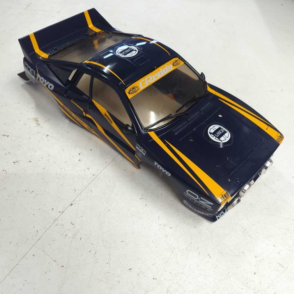 Tamiya Lancia 037 kap / body (1/10 rally, korte wielbasis), Enlèvement ou Envoi, Utilisé, Échelle 1:10, Pièce