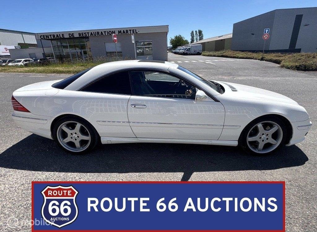 Mercedes-Benz CL 55 AMG | 2001 | Route 66 Auctions, Auto's, Zwart, Mercedes-Benz, Bedrijf, Handgeschakeld