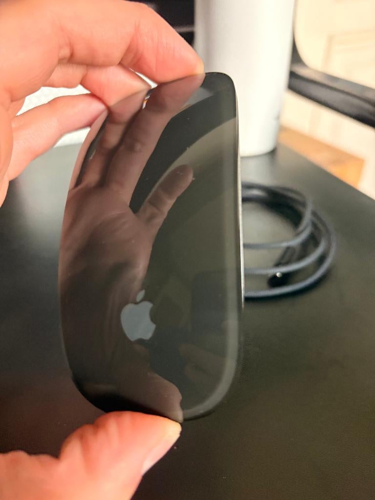 Apple Magic Mouse  zwart, Muis, Verzenden, Zo goed als nieuw, Draadloos
