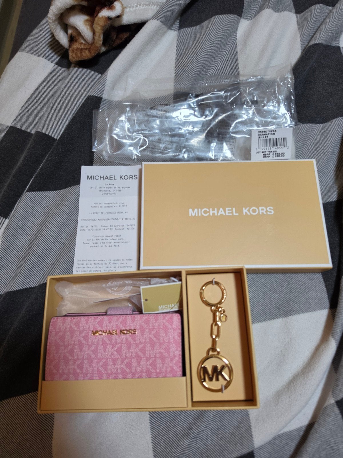 portemonee michael kors nieuw, Bijoux, Sacs & Beauté, Porte-monnaie & Portefeuilles, Neuf, Autres marques, Cuir, Rose