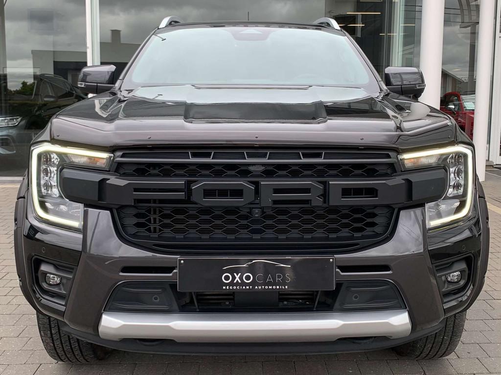 Ford Ranger 2.0D 205CV / 4WD WILDTRAK / FULL OPTIONS / 360°, Auto's, Automaat, Gebruikt, 4 cilinders, Zwart