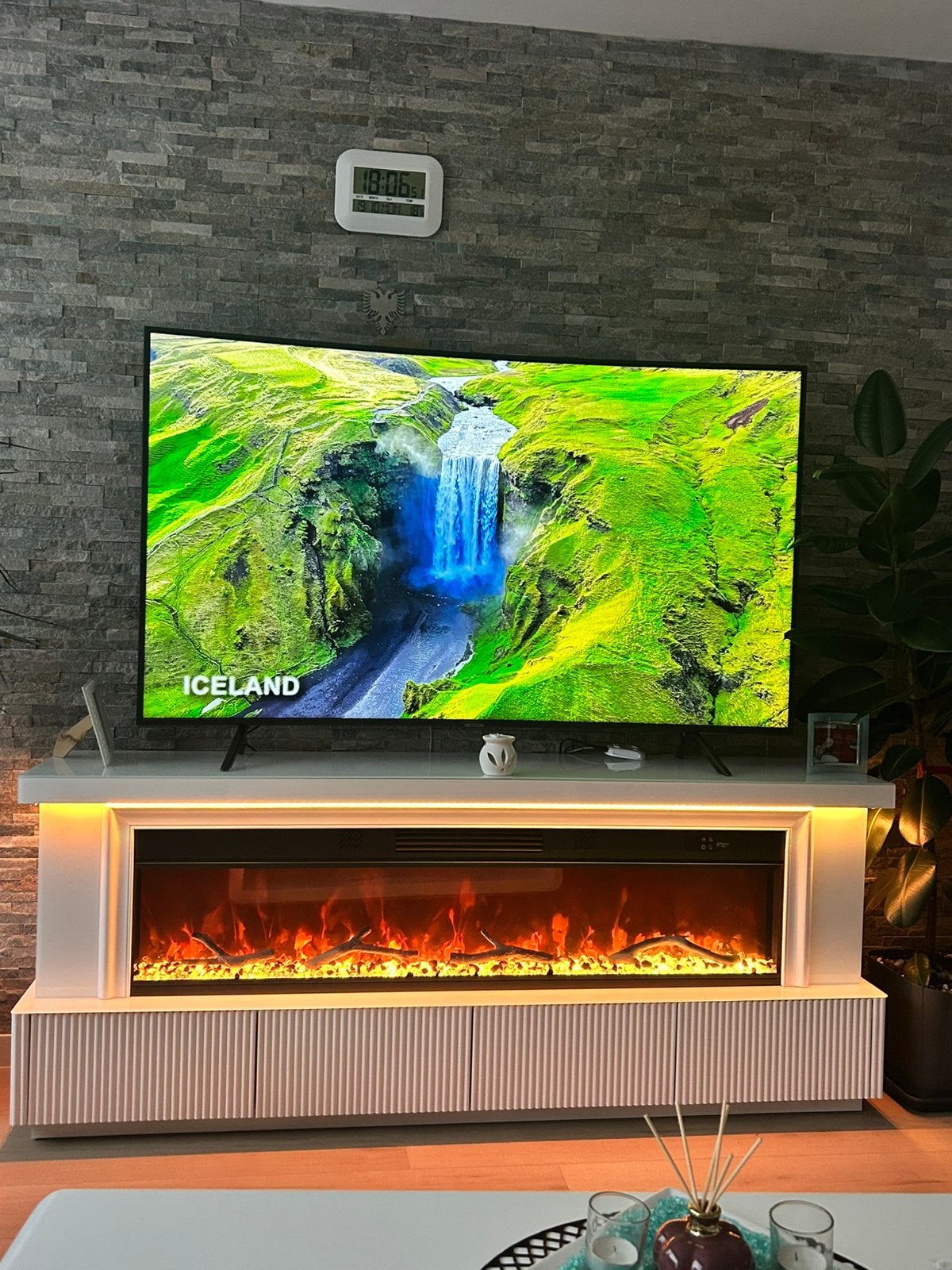 Samsung tv curved, Audio, Tv en Foto, Ophalen, Zo goed als nieuw