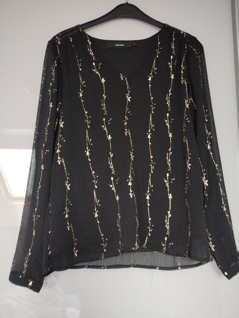 blouse, Vero Moda, Ophalen, Maat 38/40 (M), Zwart
