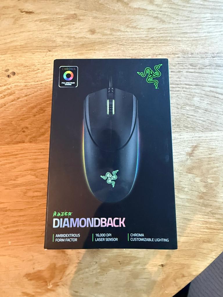 Razer Diamondback muis, Muis, Rechtshandig, Nieuw, Ophalen of Verzenden