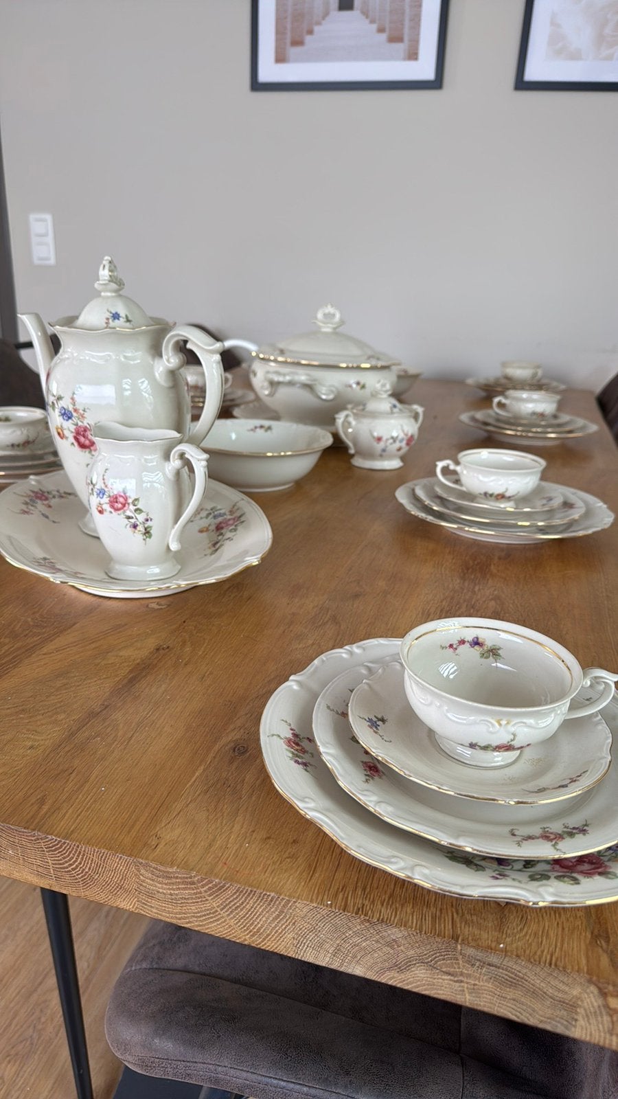 Prachtige vintage servies voor 10 personen, Ophalen