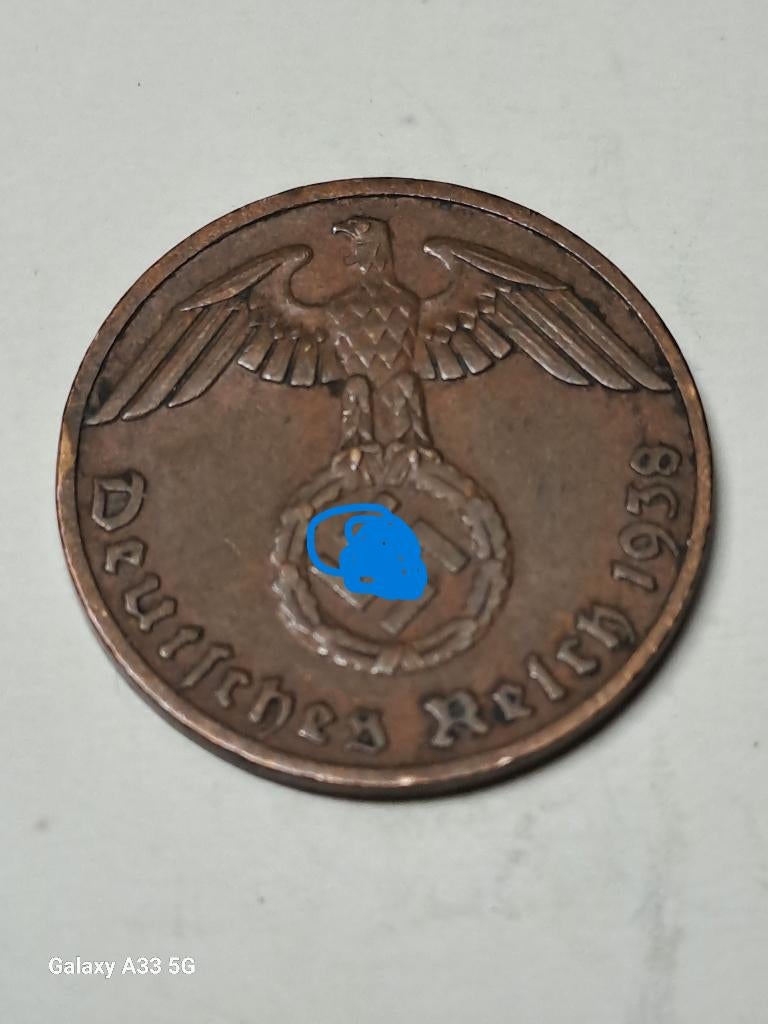 Allemagne 1 Reichspfennig 1938 F, Enlèvement ou Envoi, Allemagne, Monnaie en vrac