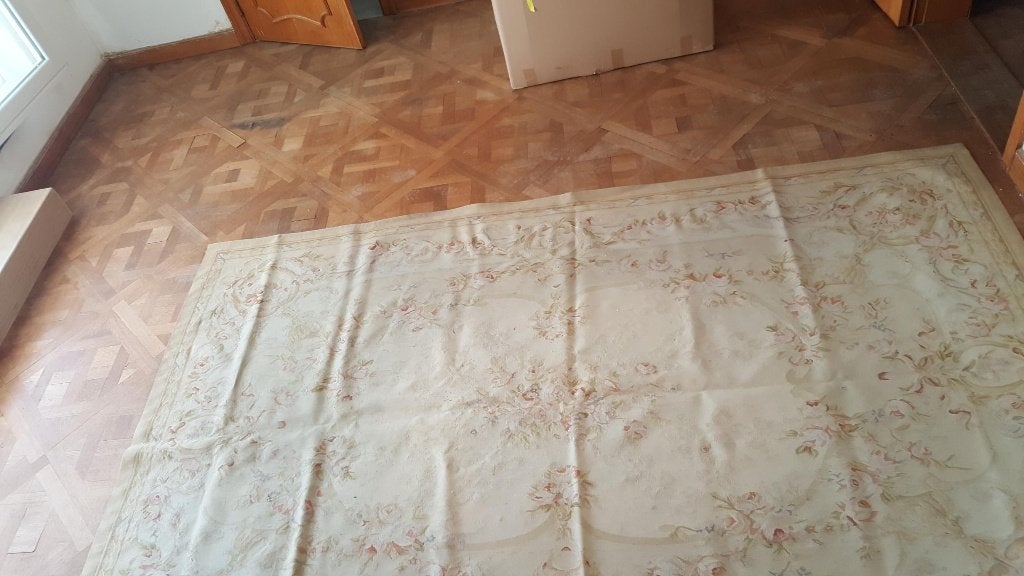 3 oude handgeweven tapijten in gobelin, Ophalen