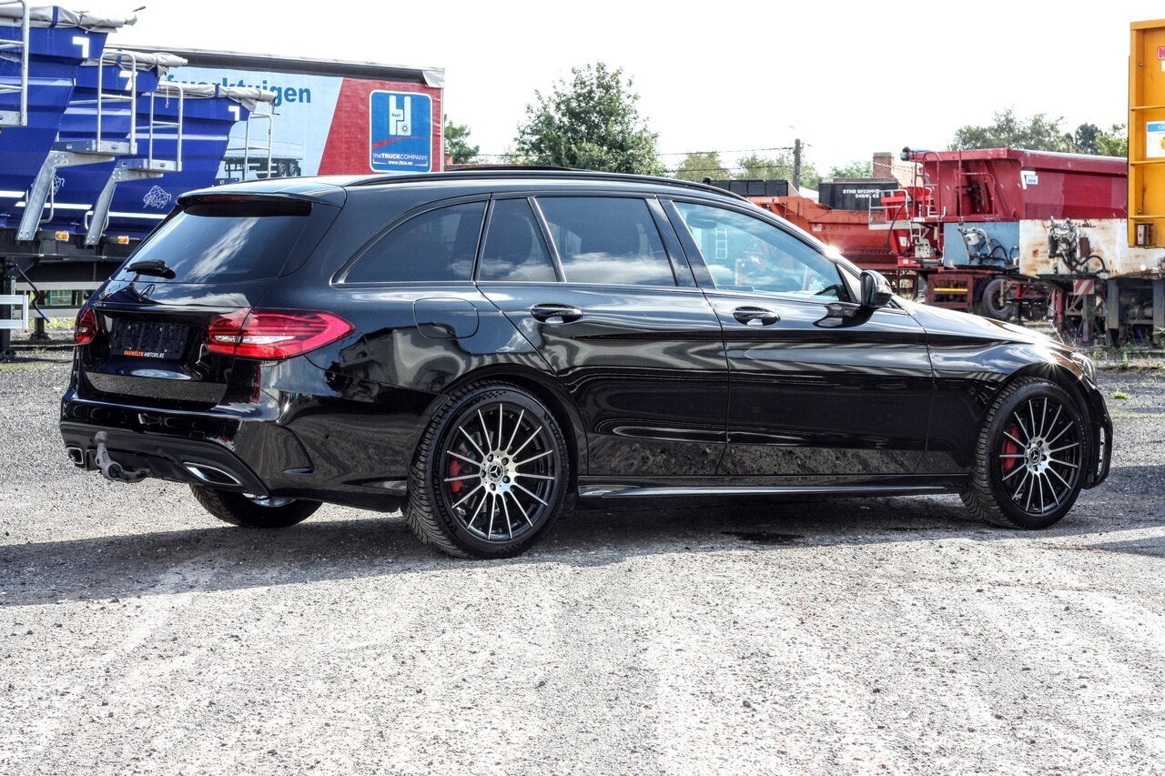 Mercedes-Benz C 200 C200d/ AMG Line/ Pano/ Trekhaak/ LED/ N, Auto's, 4 cilinders, 0 kg, Zwart, Bedrijf